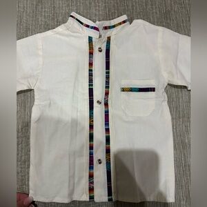 Mexican Guayabera size 6 for Kids